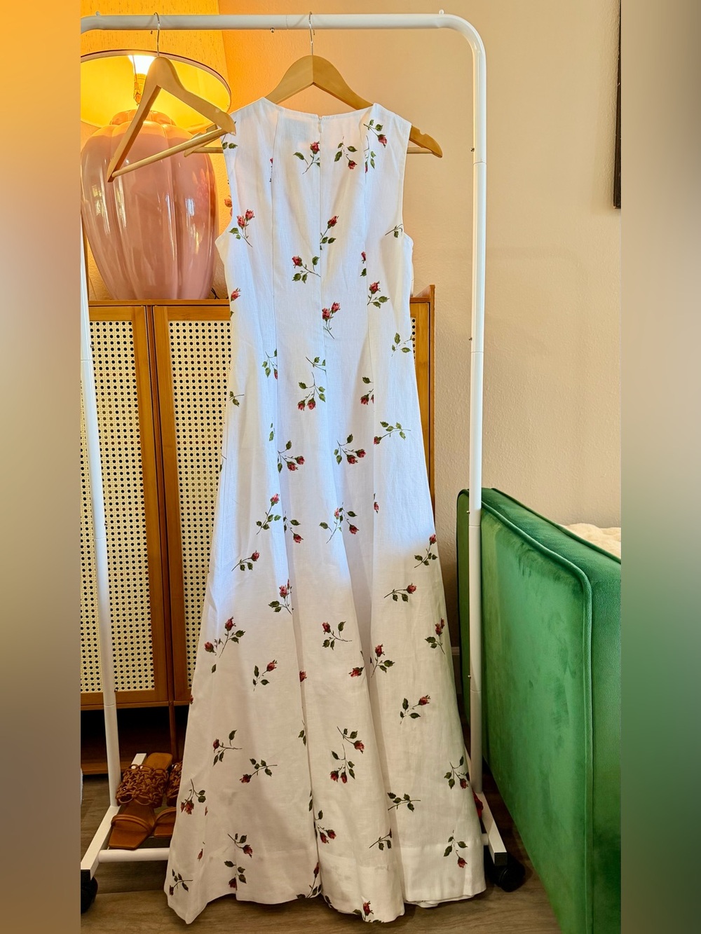 Reformation Cecilia Linen Dress floating rose, New without tags, never worn. - Picture 16 of 16